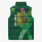 Mental Health Awareness Personalised Sleeveless Puffer Jacket Pain Real But So Is Hope