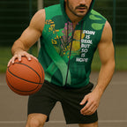 Mental Health Awareness Personalised Sleeveless Zip Hoodie Pain Real But So Is Hope