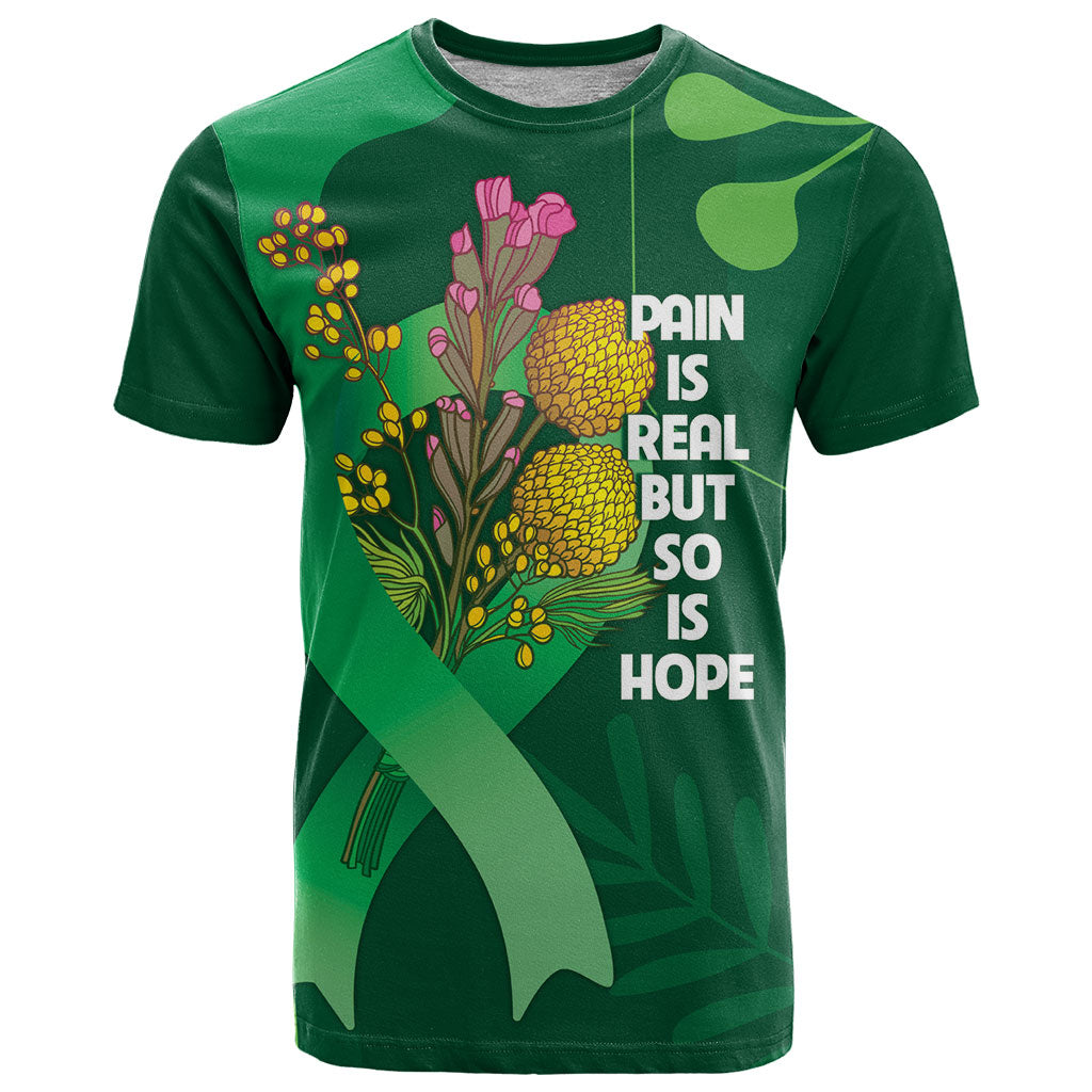 Mental Health Awareness Personalised T Shirt Pain Real But So Is Hope