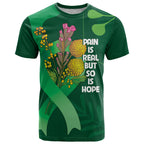 Mental Health Awareness Personalised T Shirt Pain Real But So Is Hope