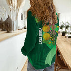 Mental Health Awareness Personalised Women Casual Shirt Pain Real But So Is Hope