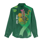 Mental Health Awareness Personalised Women Casual Shirt Pain Real But So Is Hope