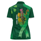 Mental Health Awareness Personalised Women Polo Shirt Pain Real But So Is Hope