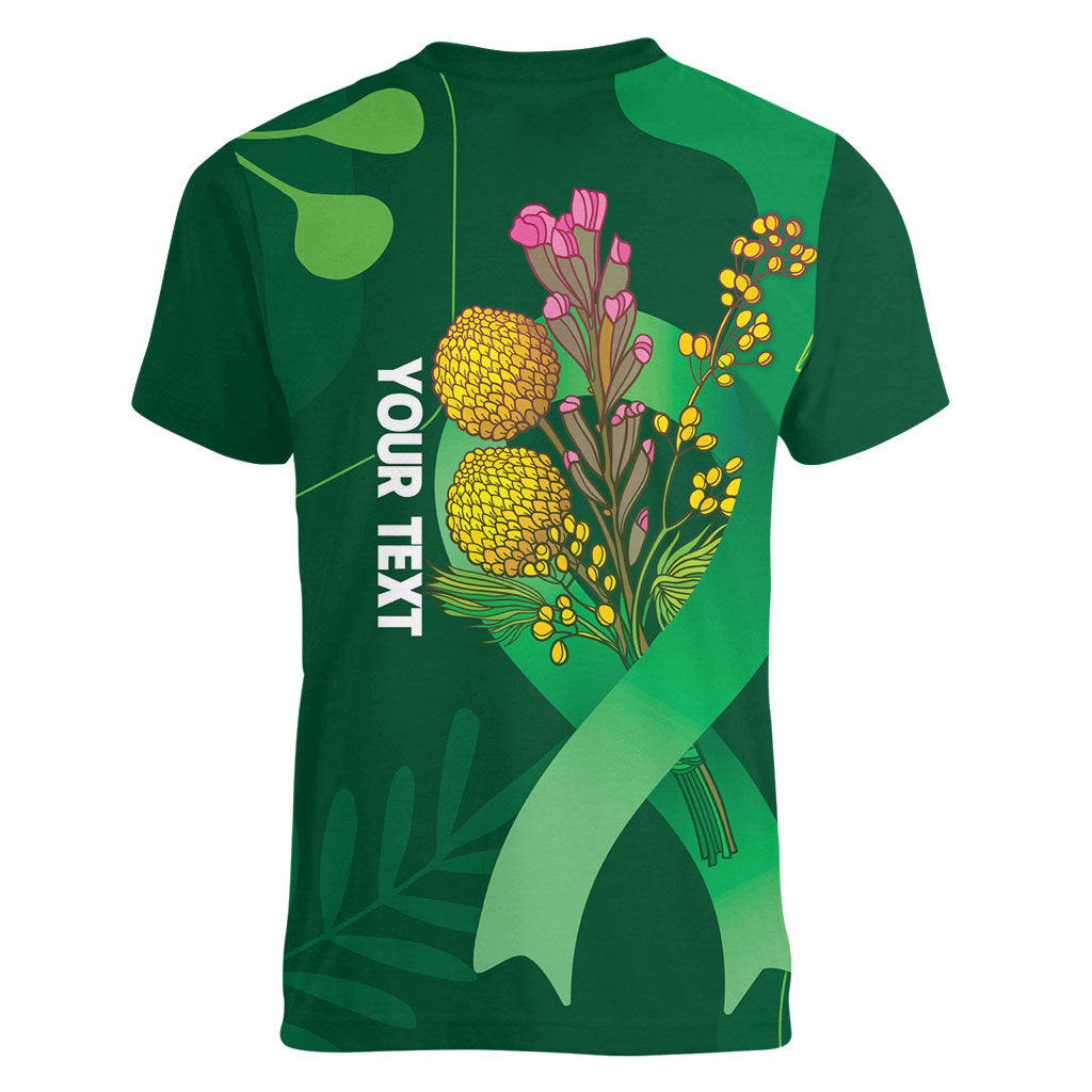 Mental Health Awareness Personalised Women V-Neck T-Shirt Pain Real But So Is Hope
