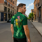 Mental Health Awareness Personalised Zipper Polo Shirt Pain Real But So Is Hope