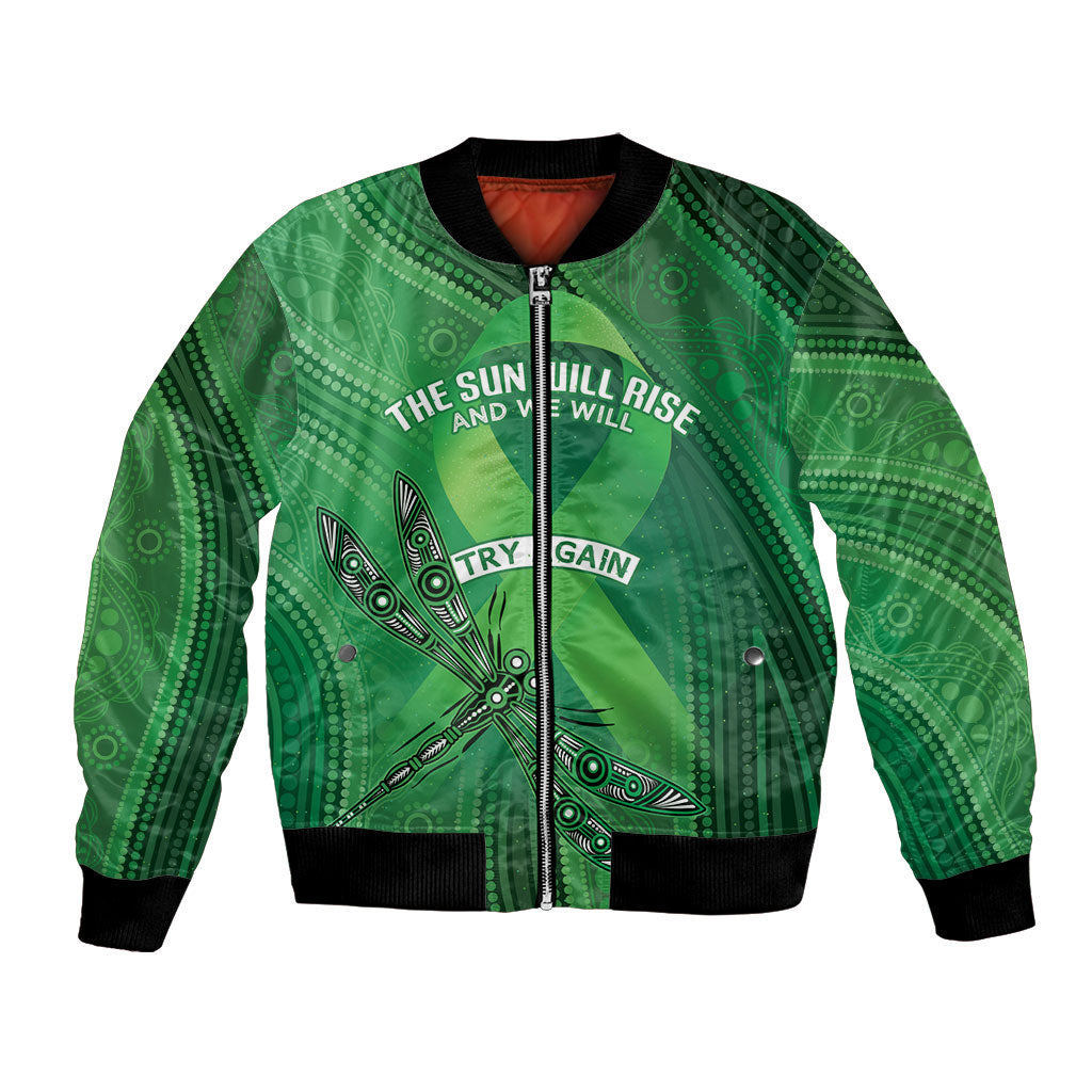 Mental Health Awareness Personalised Bomber Jacket The Sun Will Rise And We Will Try Again