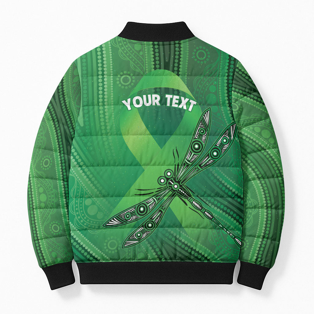 Mental Health Awareness Personalised Bomber Puffer Jacket The Sun Will Rise And We Will Try Again