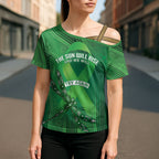 Mental Health Awareness Personalised Cross Shoulder Shirt The Sun Will Rise And We Will Try Again