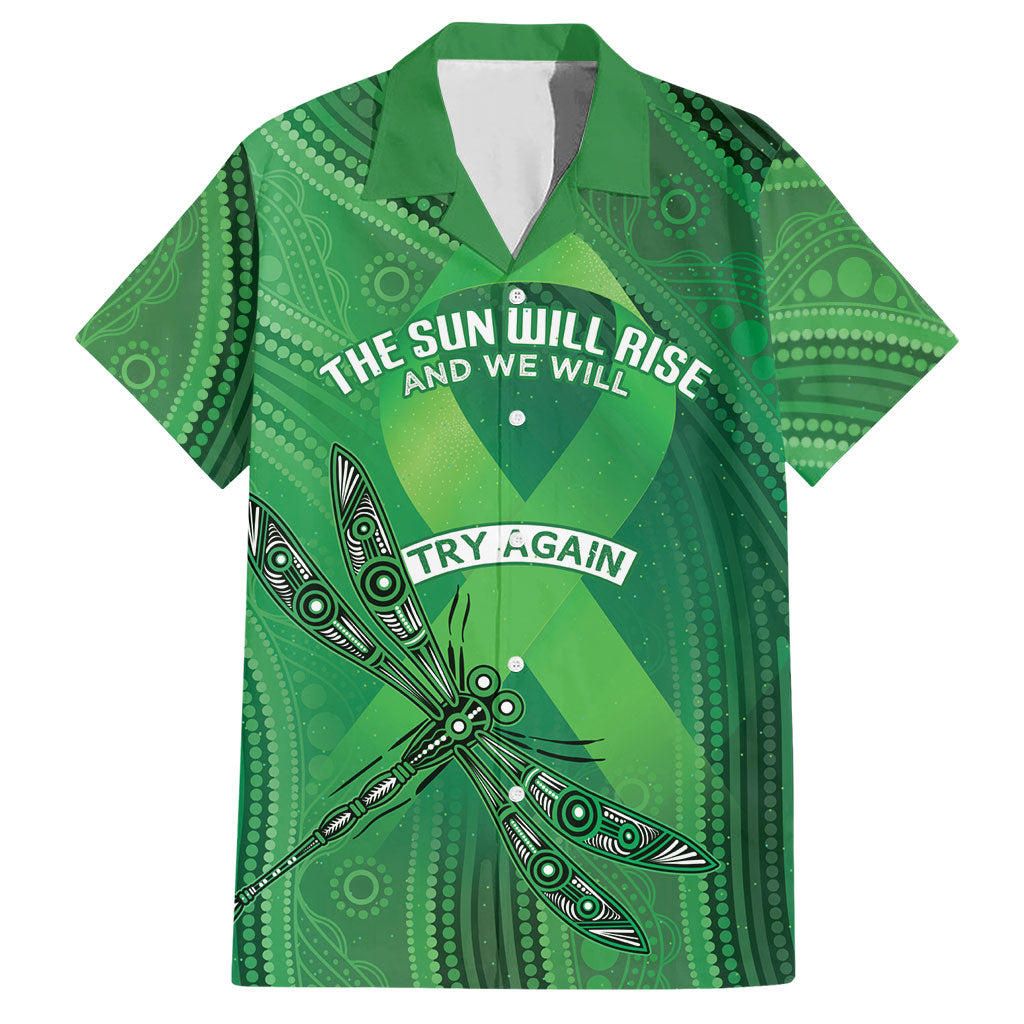 Mental Health Awareness Personalised Hawaiian Shirt The Sun Will Rise And We Will Try Again