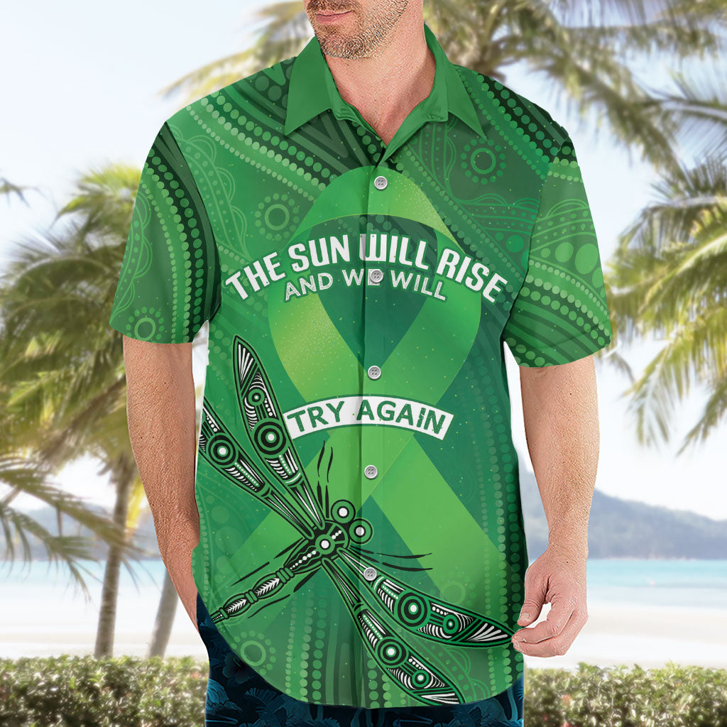 Mental Health Awareness Personalised Hawaiian Shirt The Sun Will Rise And We Will Try Again