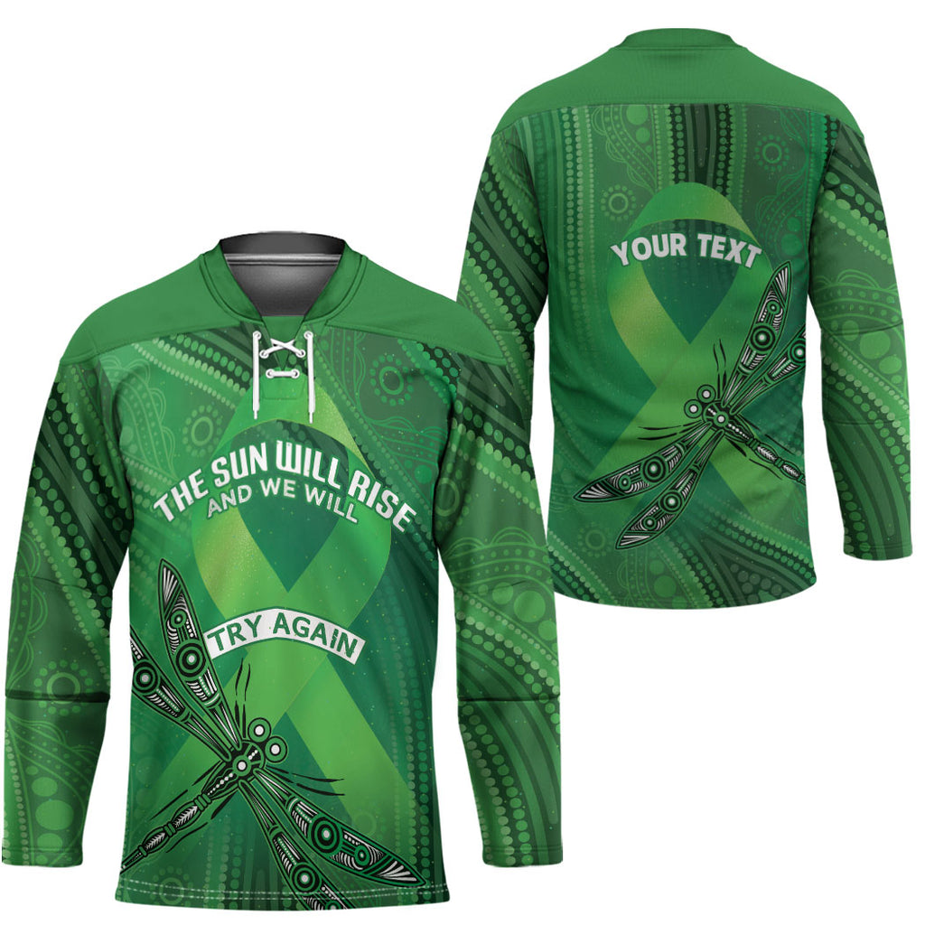 Mental Health Awareness Personalised Hockey Jersey The Sun Will Rise And We Will Try Again