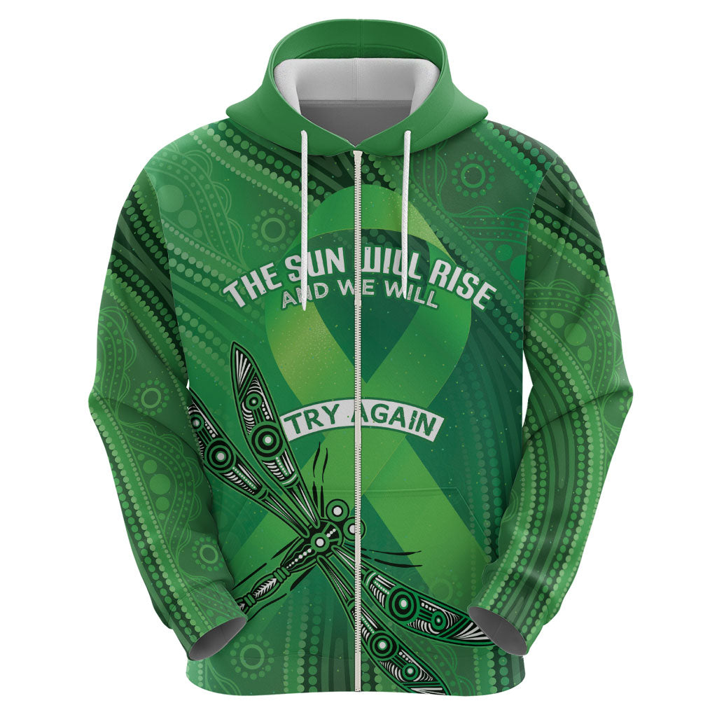 Mental Health Awareness Personalised Hoodie The Sun Will Rise And We Will Try Again