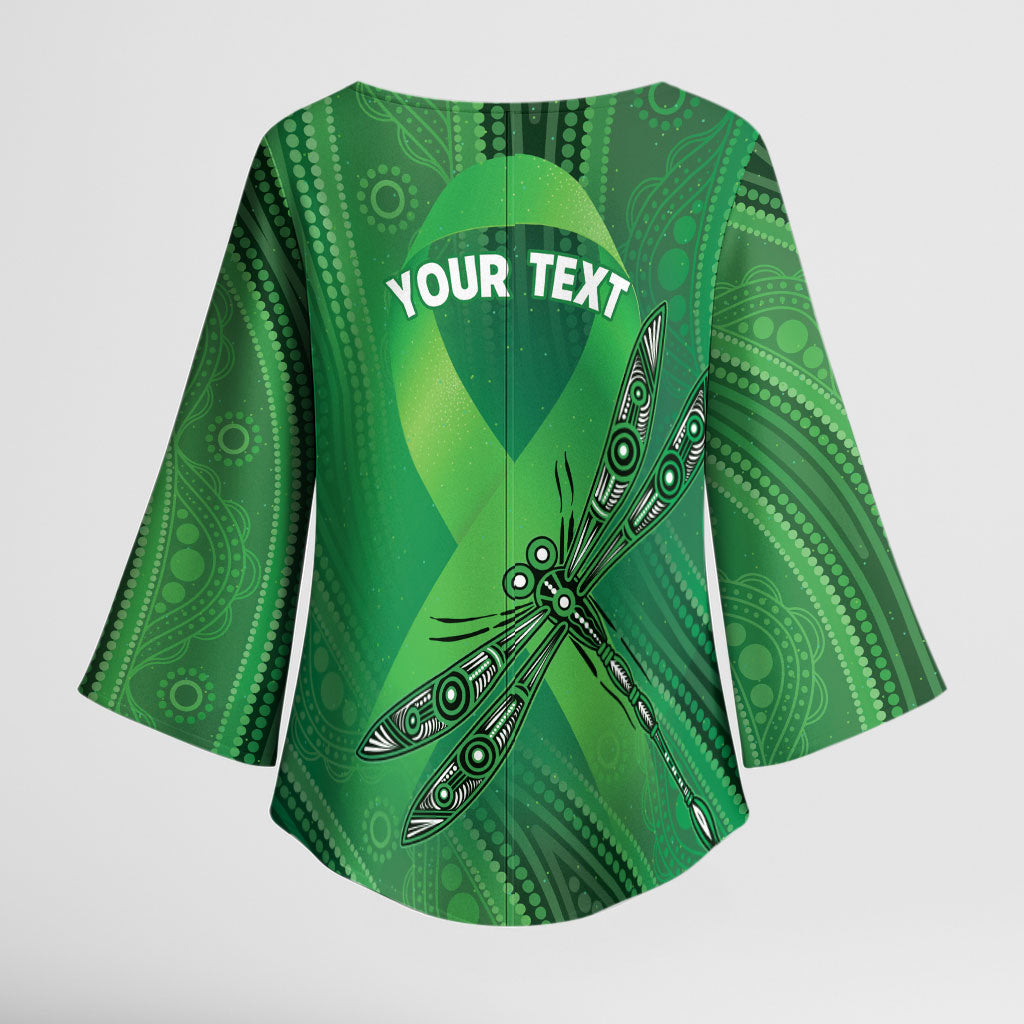 Mental Health Awareness Personalised Kimono Sleeve Blouse The Sun Will Rise And We Will Try Again