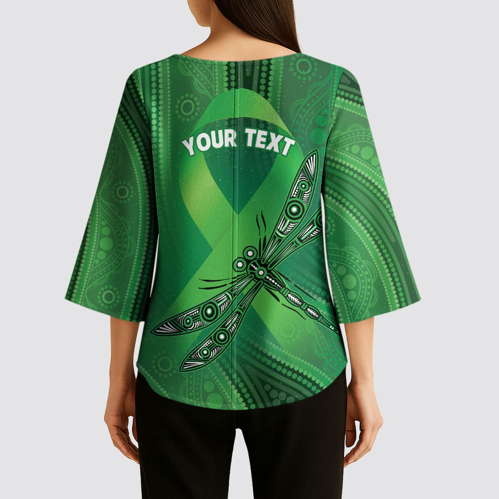 Mental Health Awareness Personalised Kimono Sleeve Blouse The Sun Will Rise And We Will Try Again