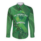 Mental Health Awareness Personalised Long Sleeve Button Shirt The Sun Will Rise And We Will Try Again