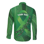 Mental Health Awareness Personalised Long Sleeve Button Shirt The Sun Will Rise And We Will Try Again