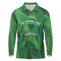 Mental Health Awareness Personalised Long Sleeve Polo Shirt The Sun Will Rise And We Will Try Again