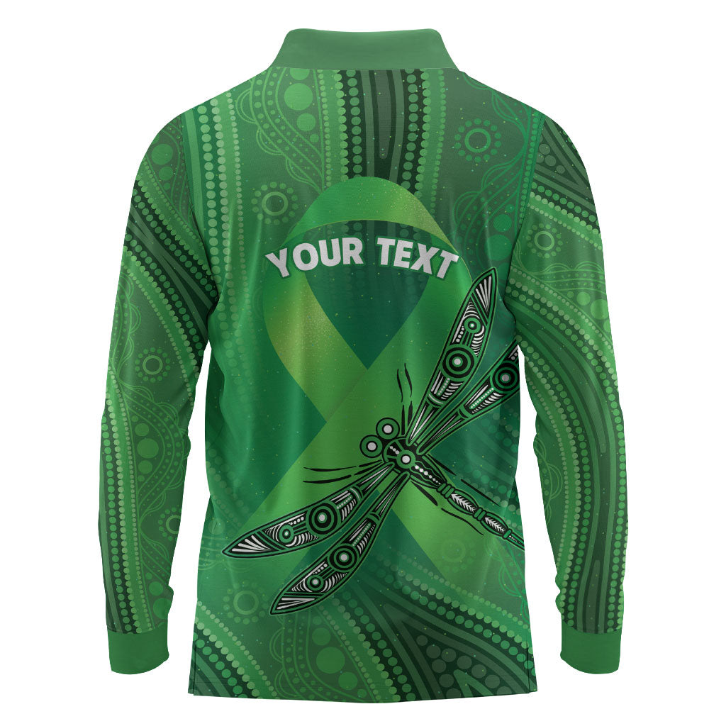 Mental Health Awareness Personalised Long Sleeve Polo Shirt The Sun Will Rise And We Will Try Again