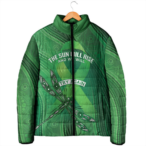 Mental Health Awareness Personalised Padded Jacket The Sun Will Rise And We Will Try Again