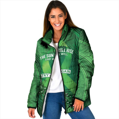 Mental Health Awareness Personalised Padded Jacket The Sun Will Rise And We Will Try Again