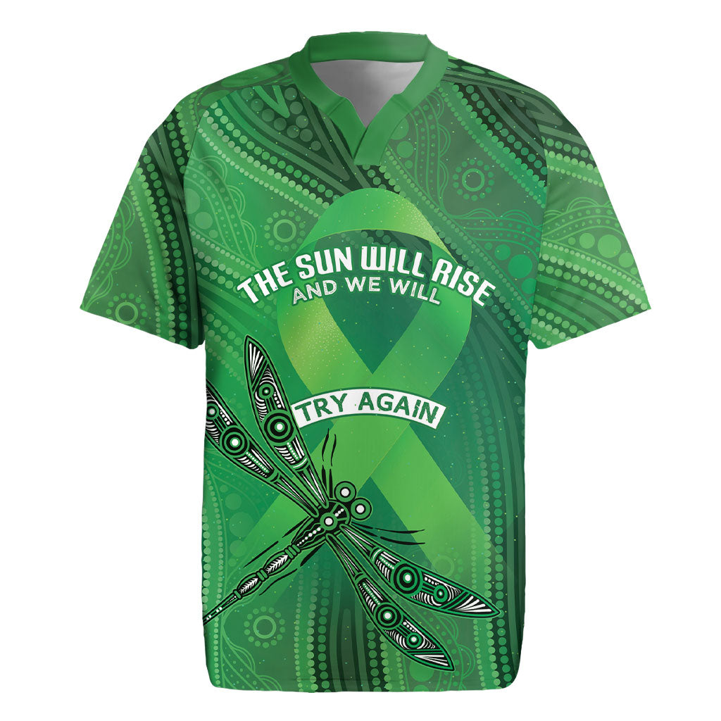 Mental Health Awareness Personalised Rugby Jersey The Sun Will Rise And We Will Try Again