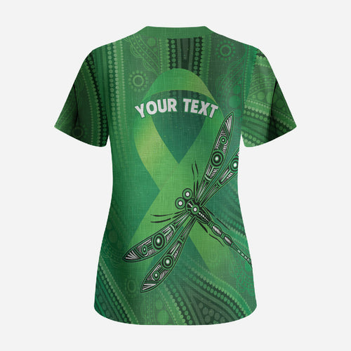 Mental Health Awareness Personalised Scrub Top The Sun Will Rise And We Will Try Again