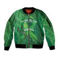 Mental Health Awareness Personalised Sleeve Zip Bomber Jacket The Sun Will Rise And We Will Try Again