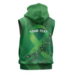 Mental Health Awareness Personalised Sleeveless Hoodie The Sun Will Rise And We Will Try Again