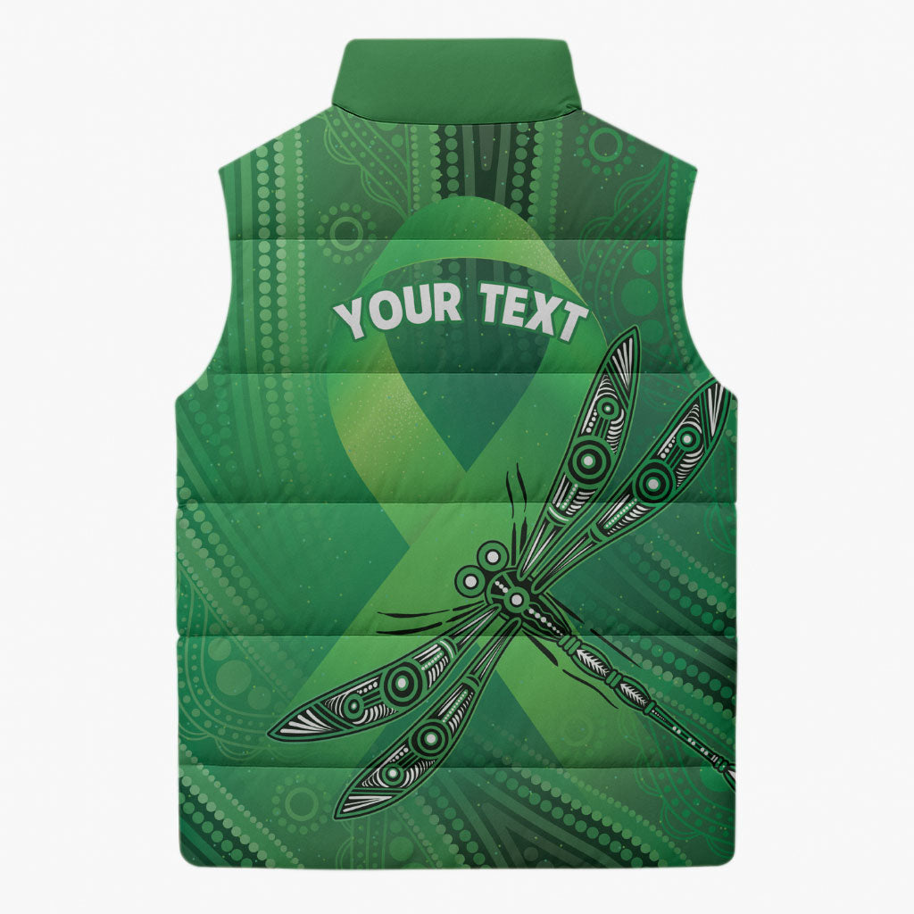 Mental Health Awareness Personalised Sleeveless Puffer Jacket The Sun Will Rise And We Will Try Again