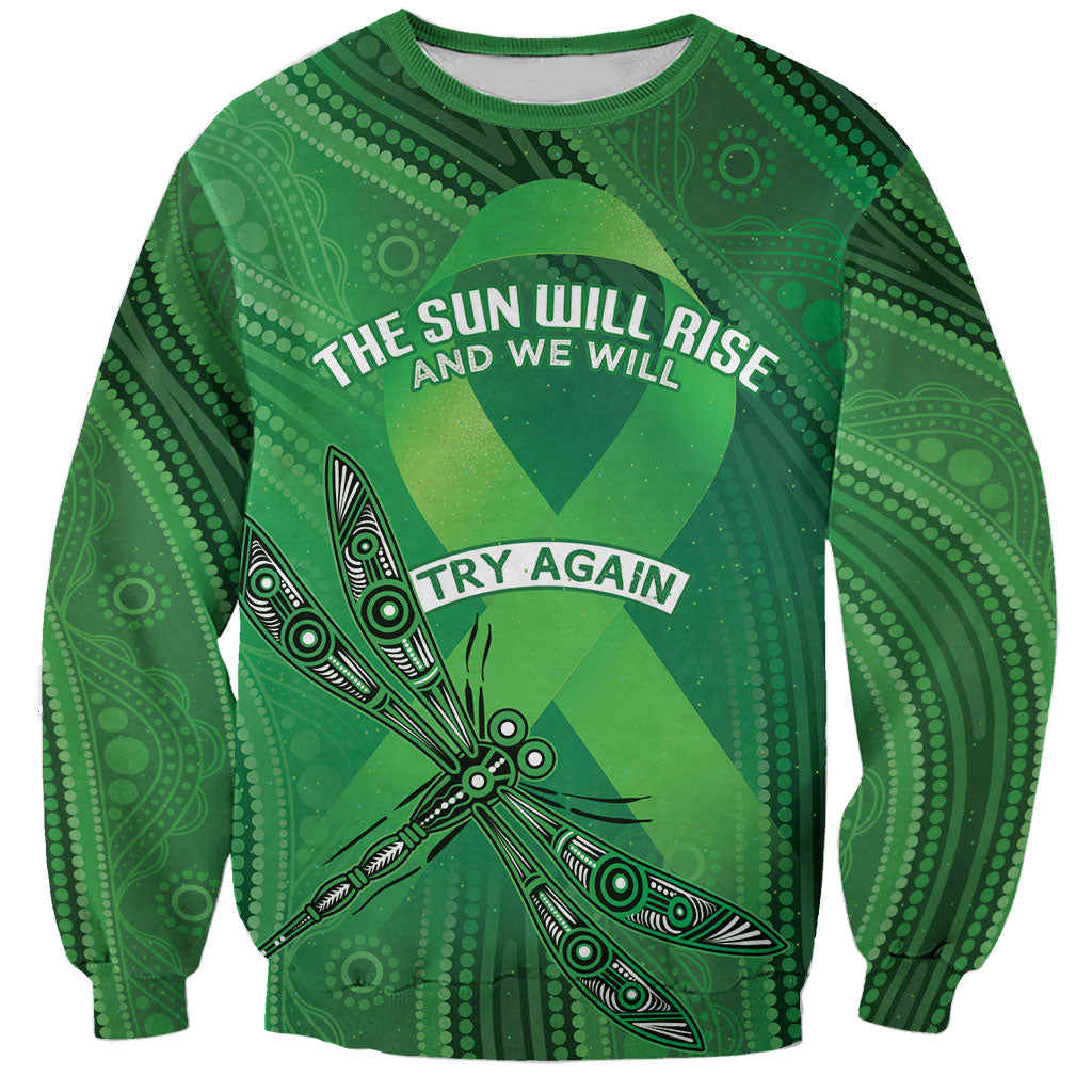 Mental Health Awareness Personalised Sweatshirt The Sun Will Rise And We Will Try Again