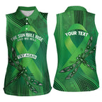 Mental Health Awareness Personalised Women Sleeveless Polo Shirt The Sun Will Rise And We Will Try Again
