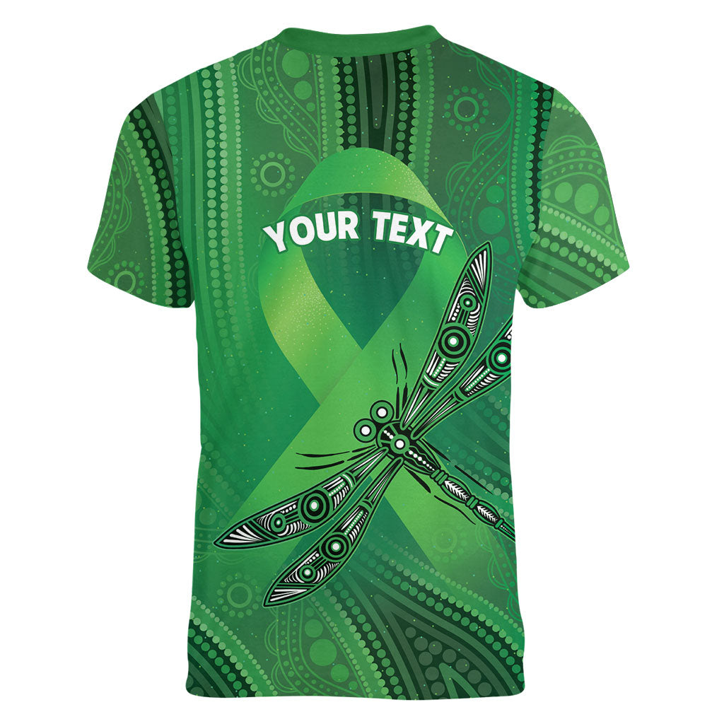 Mental Health Awareness Personalised Women V-Neck T-Shirt The Sun Will Rise And We Will Try Again