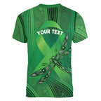 Mental Health Awareness Personalised Women V-Neck T-Shirt The Sun Will Rise And We Will Try Again