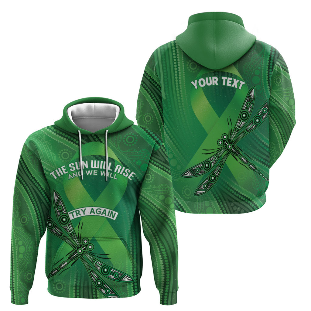 Mental Health Awareness Personalised Zip Hoodie The Sun Will Rise And We Will Try Again