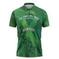 Mental Health Awareness Personalised Zipper Polo Shirt The Sun Will Rise And We Will Try Again