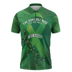 Mental Health Awareness Personalised Zipper Polo Shirt The Sun Will Rise And We Will Try Again
