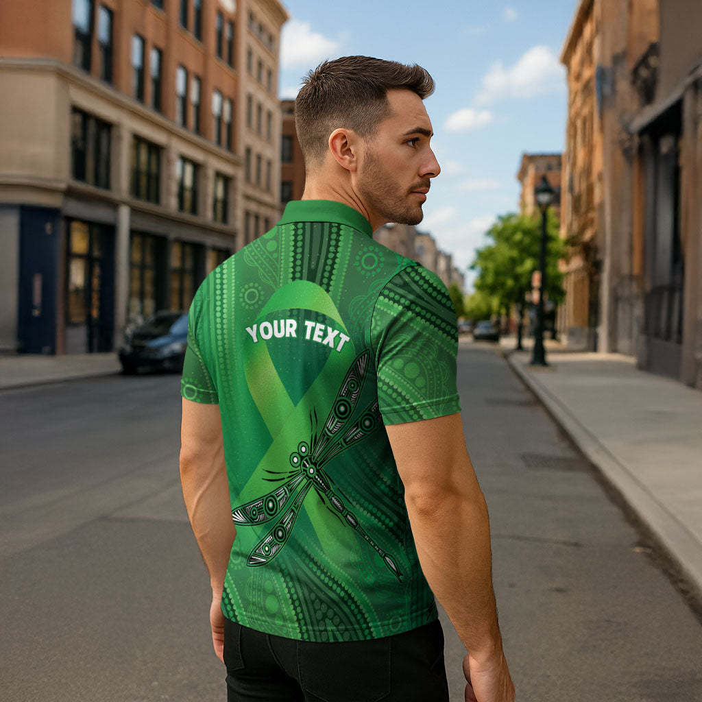 Mental Health Awareness Personalised Zipper Polo Shirt The Sun Will Rise And We Will Try Again