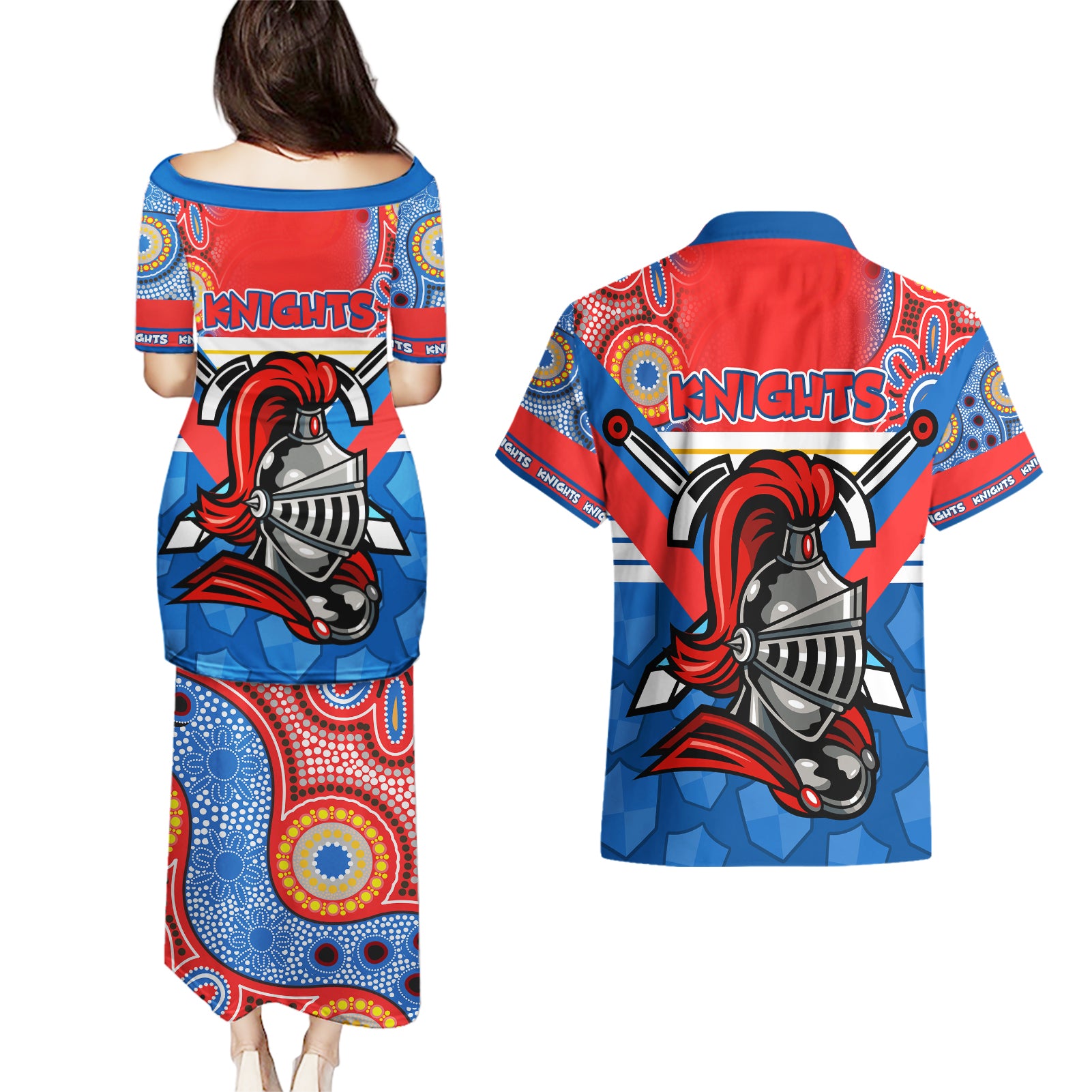 nrl-knight-couples-matching-puletasi-dress-and-hawaiian-shirt-proud-newcastle-aboriginal-vibe