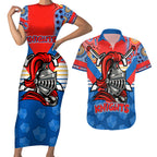 nrl-knight-couples-matching-short-sleeve-bodycon-dress-and-hawaiian-shirt-proud-newcastle-aboriginal-vibe