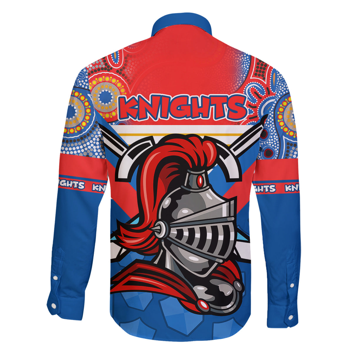 nrl-knight-family-matching-mermaid-dress-and-hawaiian-shirt-proud-newcastle-aboriginal-vibe