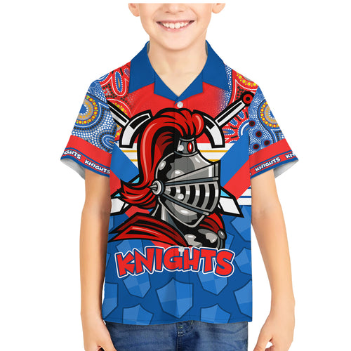 nrl-knight-family-matching-mermaid-dress-and-hawaiian-shirt-proud-newcastle-aboriginal-vibe