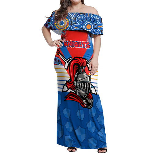 custom-nrl-knight-off-shoulder-maxi-dress-proud-newcastle-aboriginal-vibe