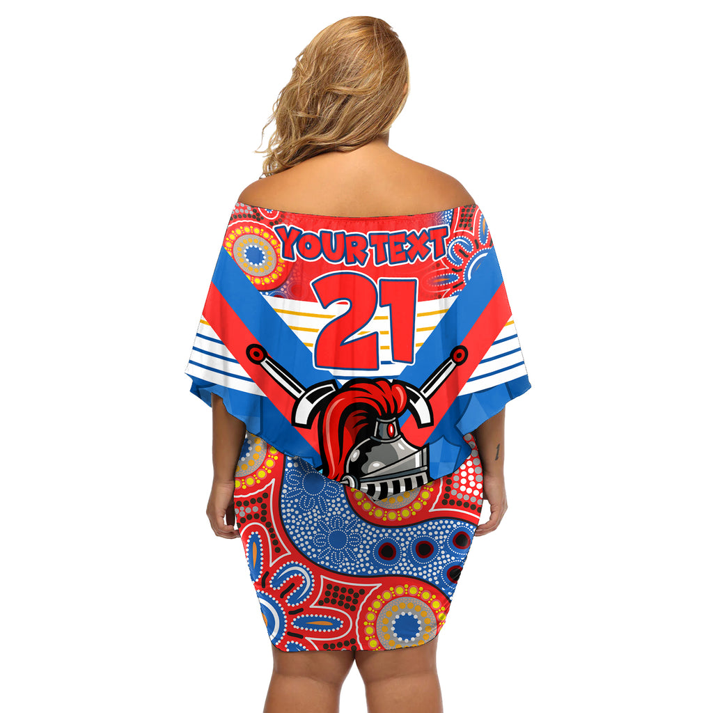 custom-nrl-knight-off-shoulder-short-dress-proud-newcastle-aboriginal-vibe