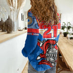 custom-nrl-knight-women-casual-shirt-proud-newcastle-aboriginal-vibe