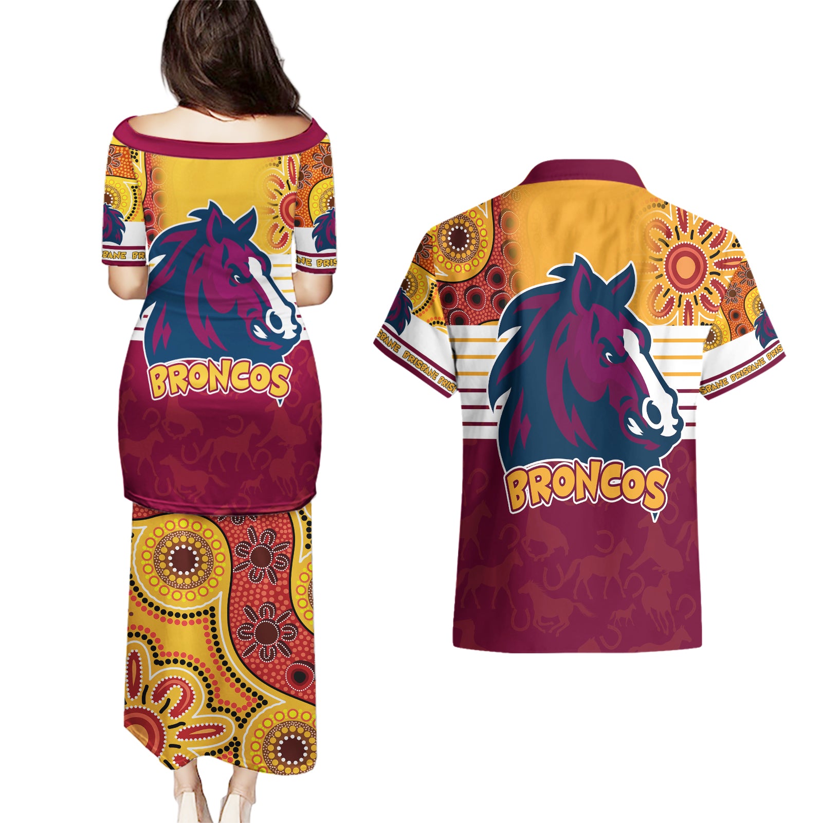 nrl-broncos-champions-2023-couples-matching-puletasi-dress-and-hawaiian-shirt-proud-newcastle-aboriginal-vibe