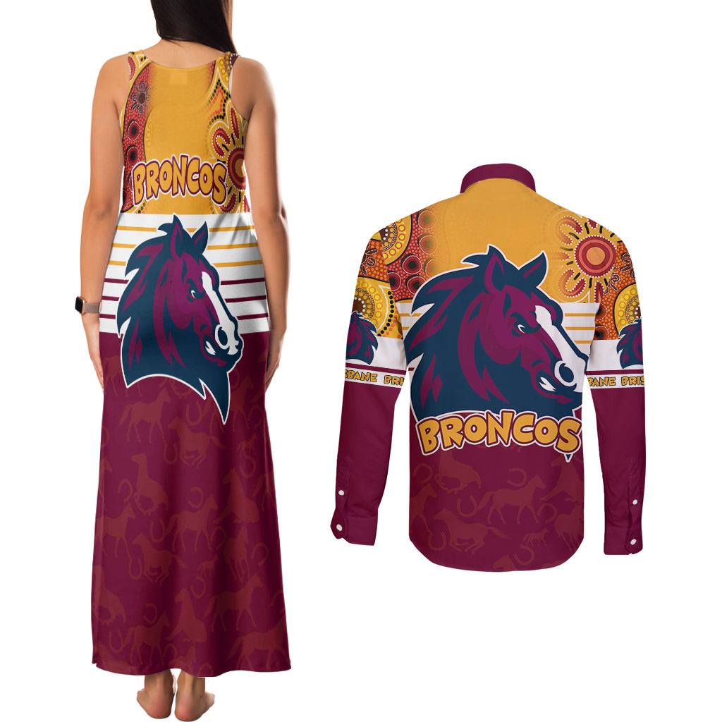 nrl-broncos-champions-2023-couples-matching-tank-maxi-dress-and-long-sleeve-button-shirts-proud-newcastle-aboriginal-vibe