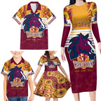 nrl-broncos-champions-2023-family-matching-long-sleeve-bodycon-dress-and-hawaiian-shirt-proud-newcastle-aboriginal-vibe
