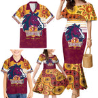 nrl-broncos-champions-2023-family-matching-mermaid-dress-and-hawaiian-shirt-proud-newcastle-aboriginal-vibe