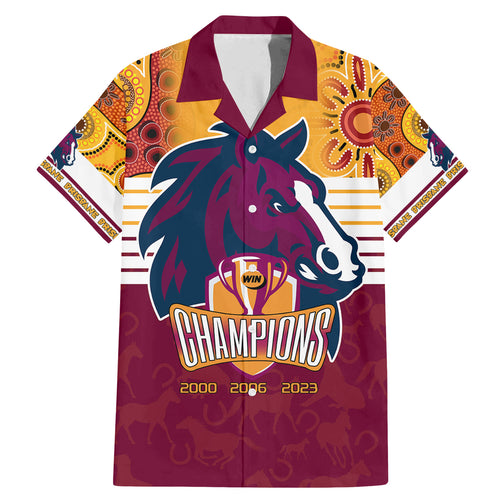 nrl-broncos-champions-2023-family-matching-mermaid-dress-and-hawaiian-shirt-proud-newcastle-aboriginal-vibe