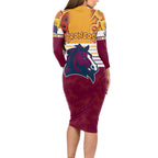 nrl-broncos-champions-2023-long-sleeve-bodycon-dress-proud-newcastle-aboriginal-vibe